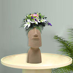 Vase fleurs moaï