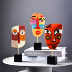 Statue masque moderne