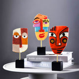 Statue masque moderne