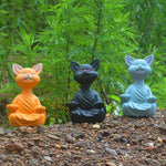 Statues de chat bouddha