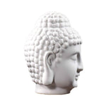 Visage statue bouddha blanc