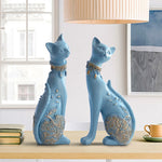 chat en statue contemporain