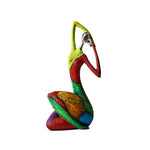 statue femme multicolore